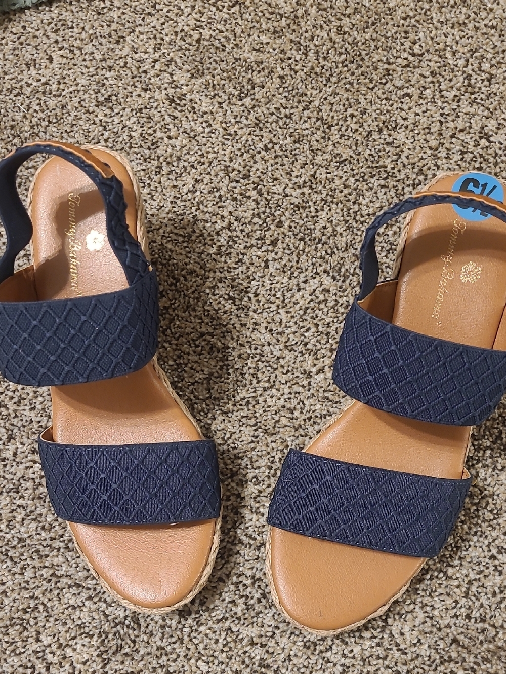 Tommy Bahama Women’s Navy Blue Sandal Wedge - 6½
